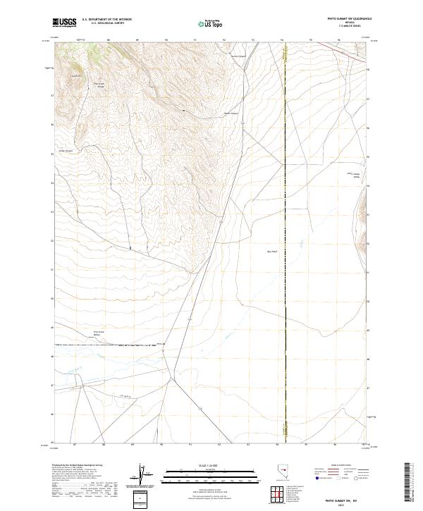 Pinto Summit SW 2021 topographic map thumbnail