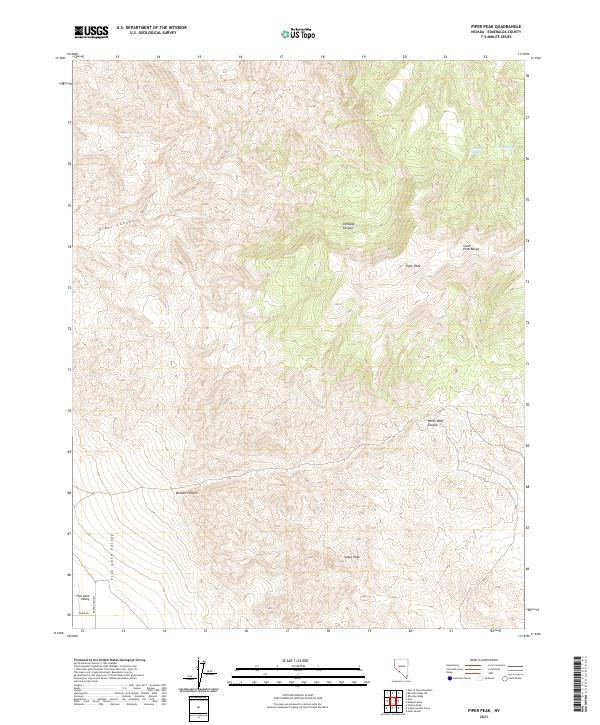 Piper Peak 2021 topographic map thumbnail