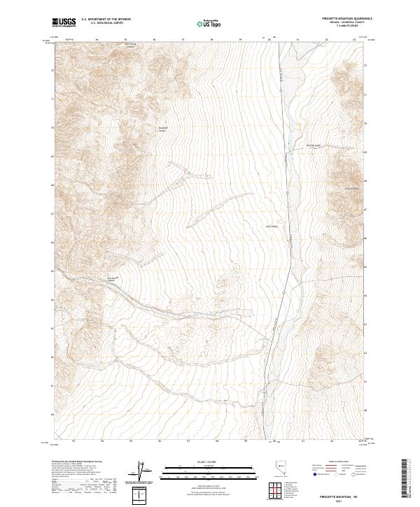 Pirouette Mountain 2021 topographic map thumbnail