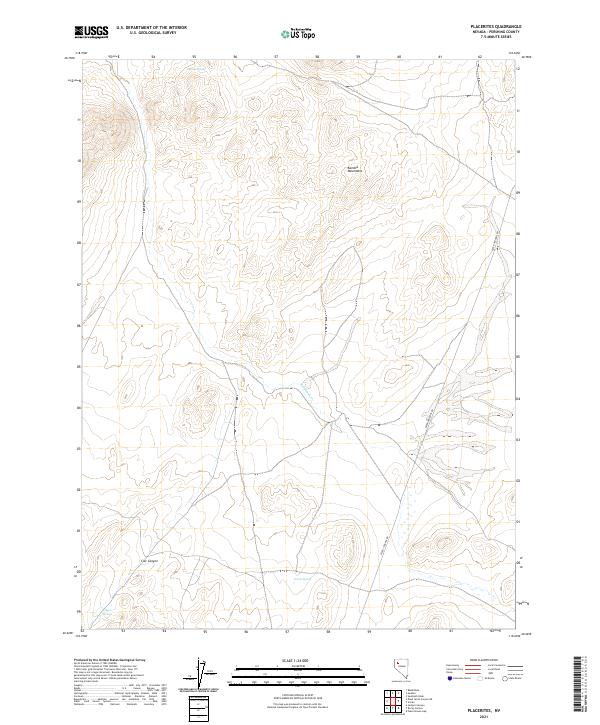 Placerites 2021 topographic map thumbnail