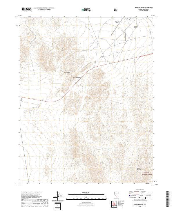 Point of Rocks topographic map thumbnail