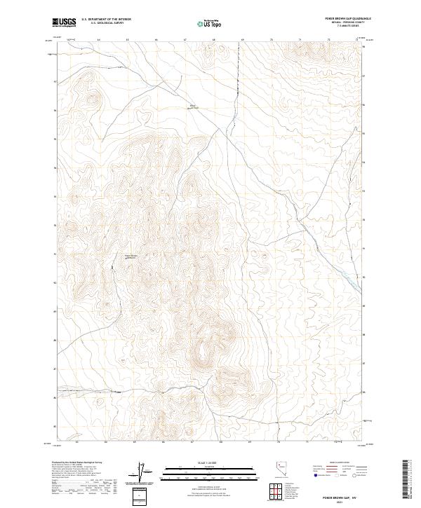 Poker Brown Gap 2021 topographic map thumbnail