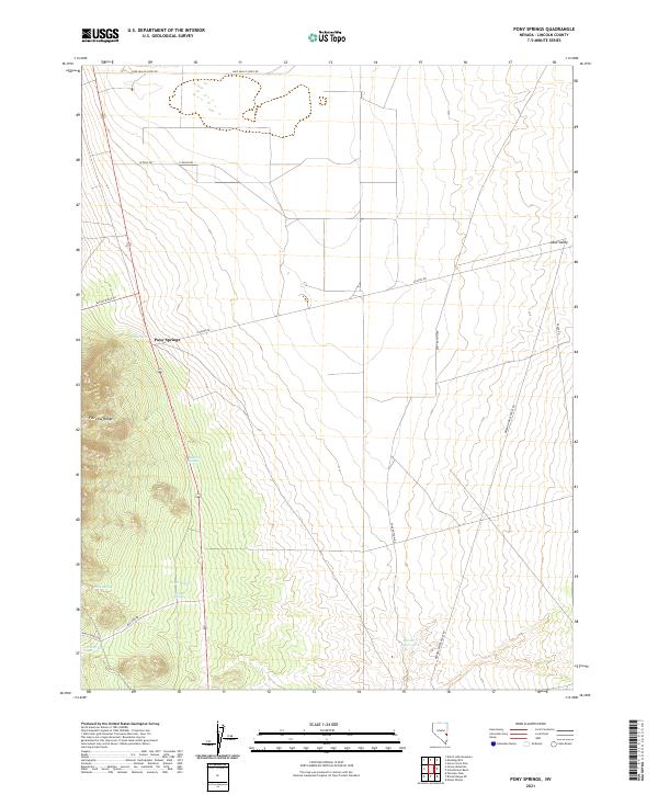 Pony Springs topographic map thumbnail