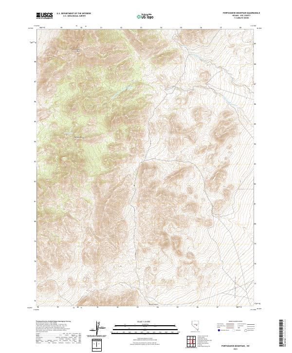 Portuguese Mountain topographic map thumbnail