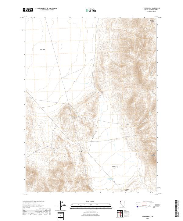 Powers Well 2021 topographic map thumbnail