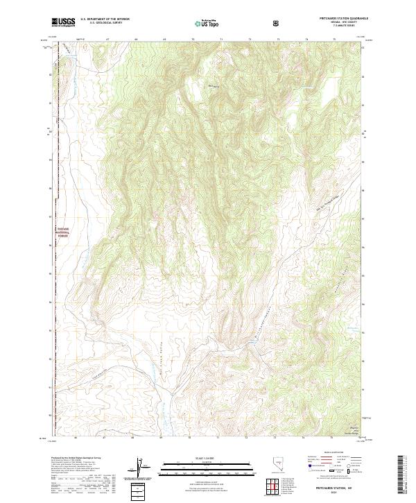 Pritchards Station topographic map thumbnail