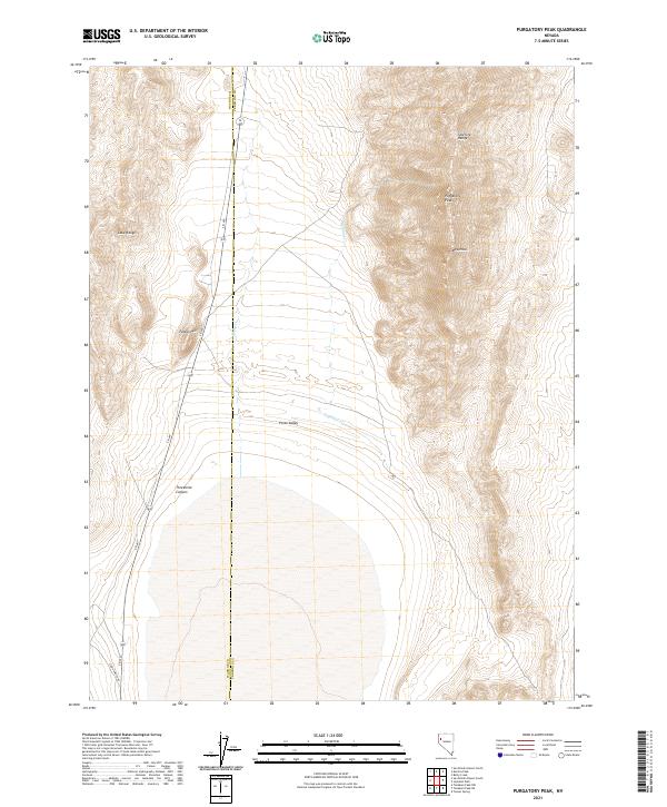 Purgatory Peak 2021 topographic map thumbnail