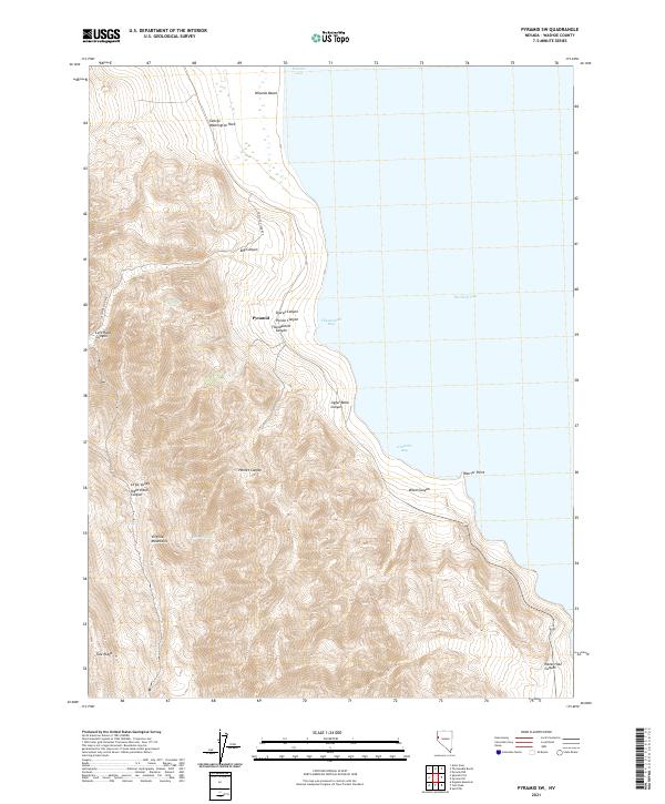 Pyramid SW topographic map thumbnail