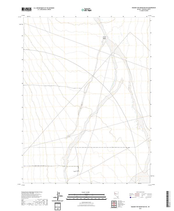 Ragged Top Mountain SW topographic map thumbnail