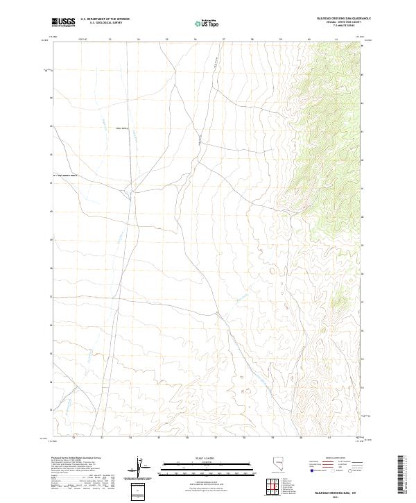 Railroad Crossing Dam topographic map thumbnail