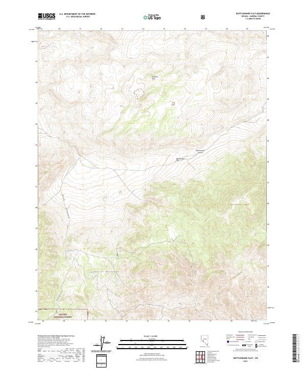 Rattlesnake Flat 2021 topographic map thumbnail