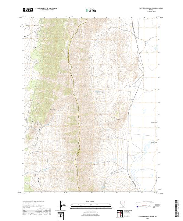 Rattlesnake Mountain topographic map thumbnail