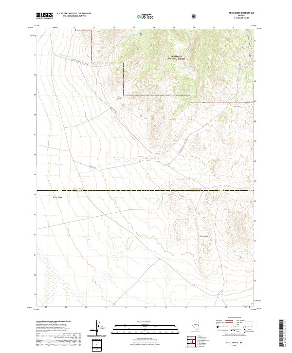 Red Ledges 2021 topographic map thumbnail