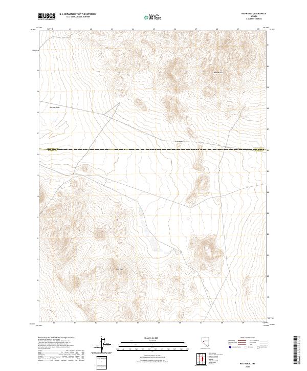 Red Ridge topographic map thumbnail
