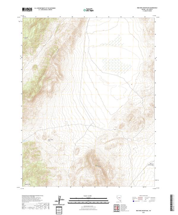 Red Ring Mountain 2021 topographic map thumbnail