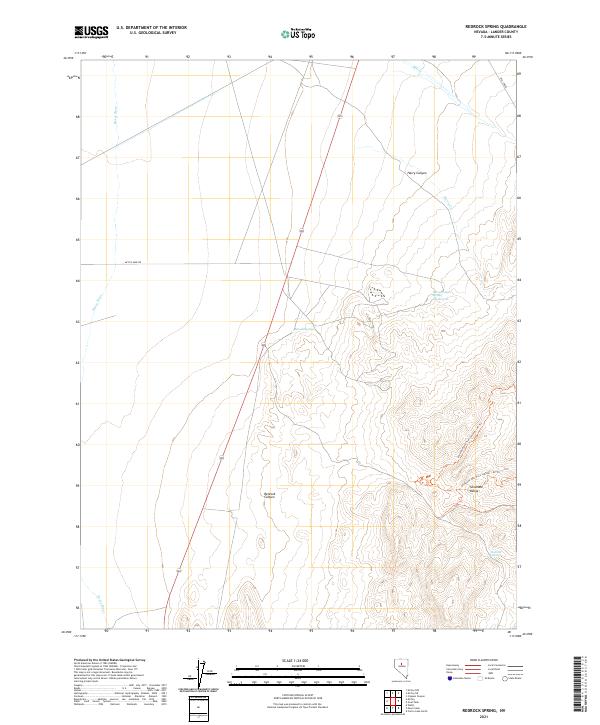 Redrock Spring 2021 topographic map thumbnail