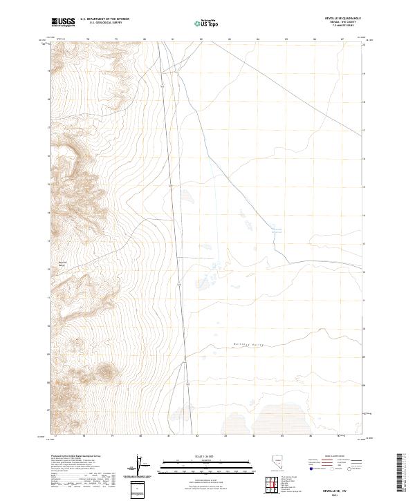 Reveille SE topographic map thumbnail