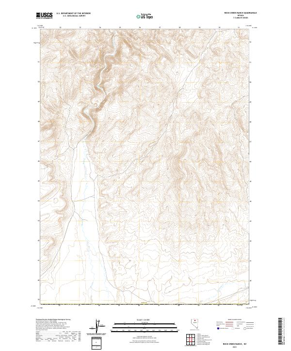 Rock Creek Ranch topographic map thumbnail