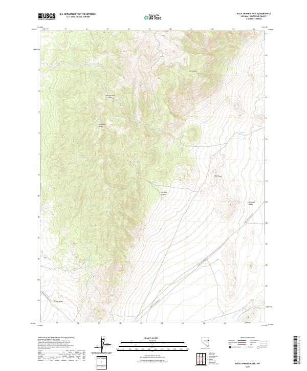 Rock Springs Pass topographic map thumbnail