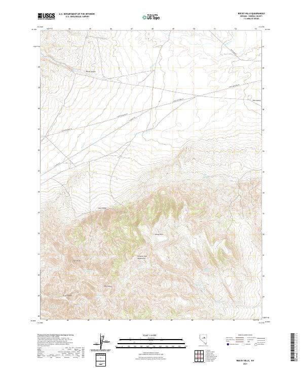 Rocky Hills topographic map thumbnail