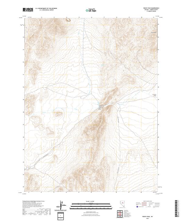 Rocky Pass 2021 topographic map thumbnail