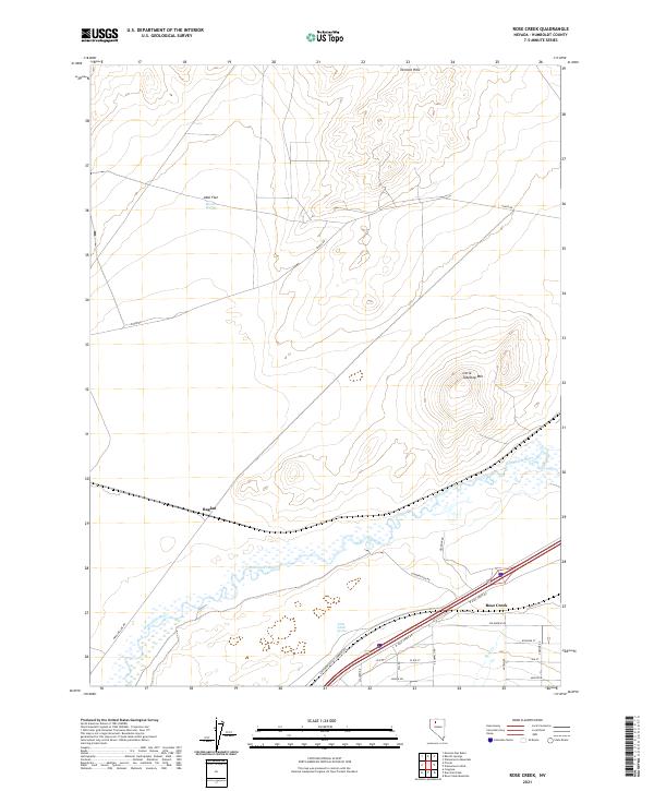 Rose Creek 2021 topographic map thumbnail