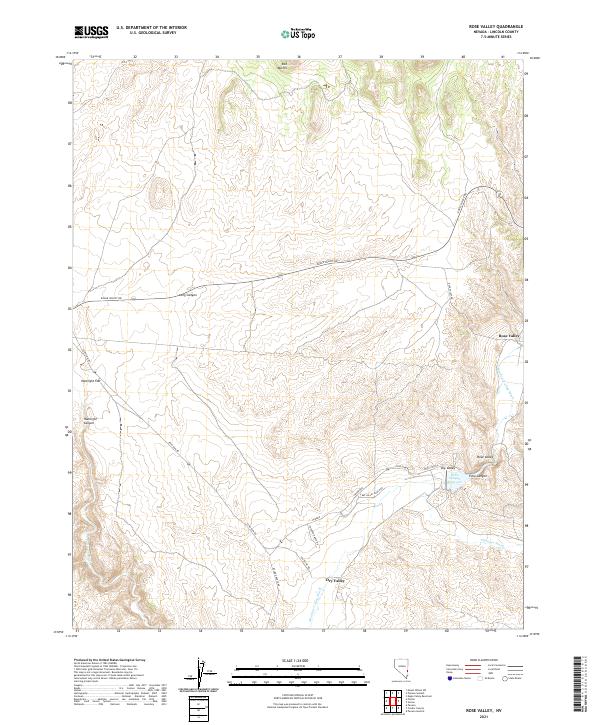 Rose Valley 2021 topographic map thumbnail