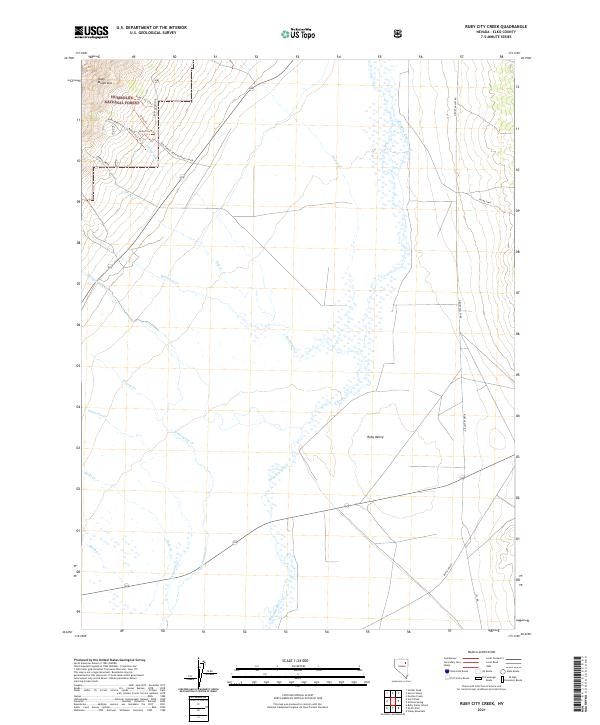 Ruby City Creek topographic map thumbnail