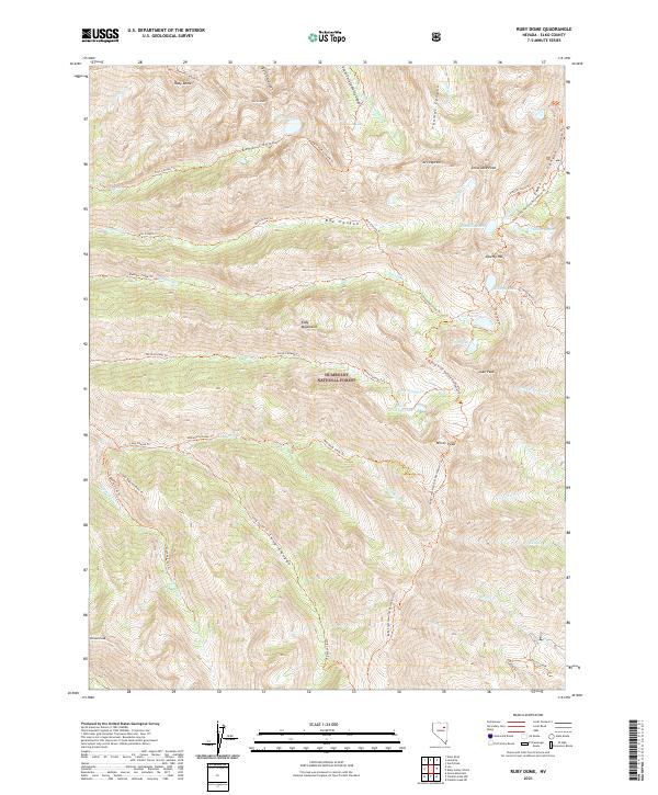 Ruby Dome 2021 topographic map thumbnail
