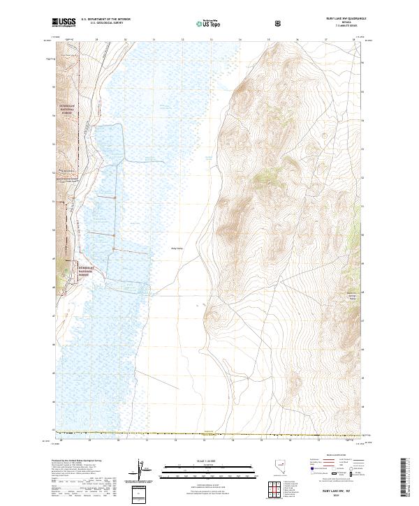 Ruby Lake NW topographic map thumbnail