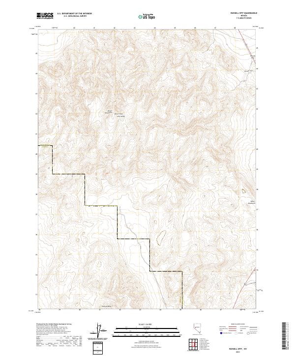 Russell Spit topographic map thumbnail