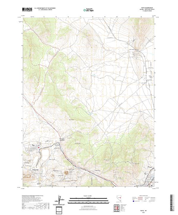 Ruth 2021 topographic map thumbnail