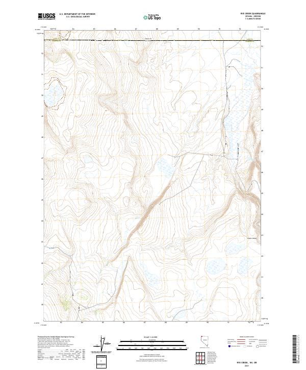 Rye Creek 2021 topographic map thumbnail