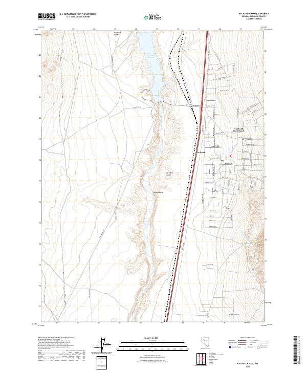 Rye Patch Dam 2021 topographic map thumbnail