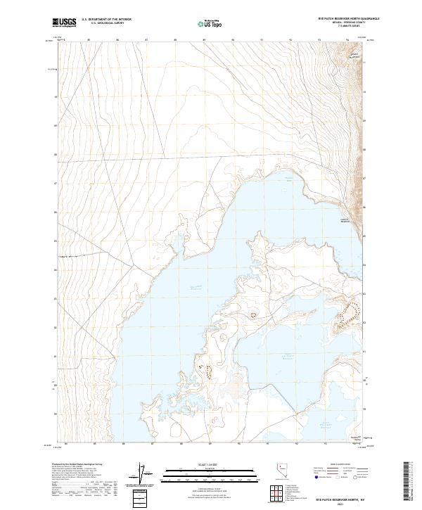 Rye Patch Reservoir North topographic map thumbnail