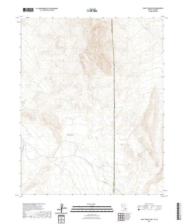 Saint Thomas Gap 2021 topographic map thumbnail