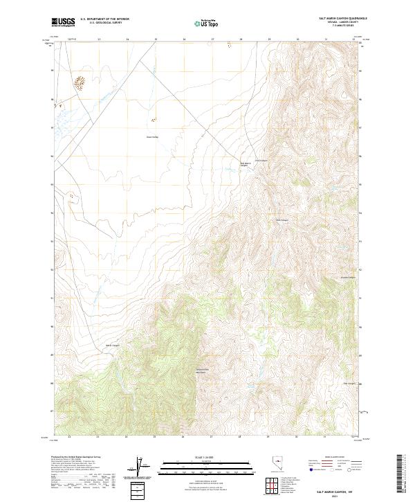 Salt Marsh Canyon 2021 topographic map thumbnail