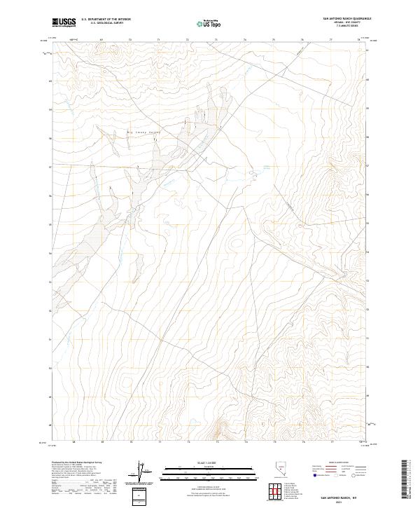 San Antonio Ranch 2021 topographic map thumbnail