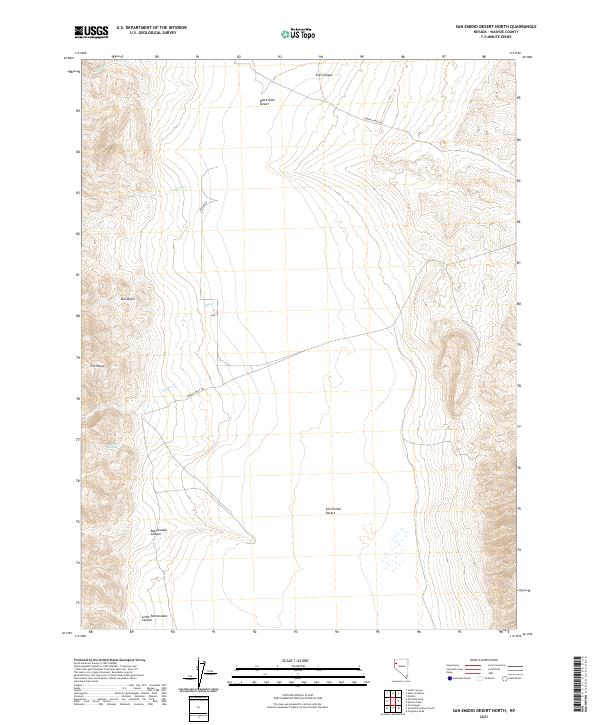 San Emidio Desert North topographic map thumbnail