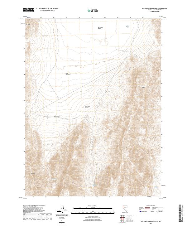 San Emidio Desert South topographic map thumbnail
