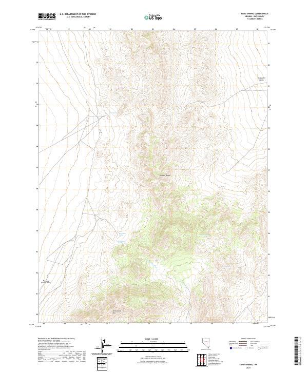 Sand Spring 2021 topographic map thumbnail