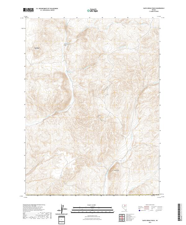 Santa Renia Fields 2021 topographic map thumbnail