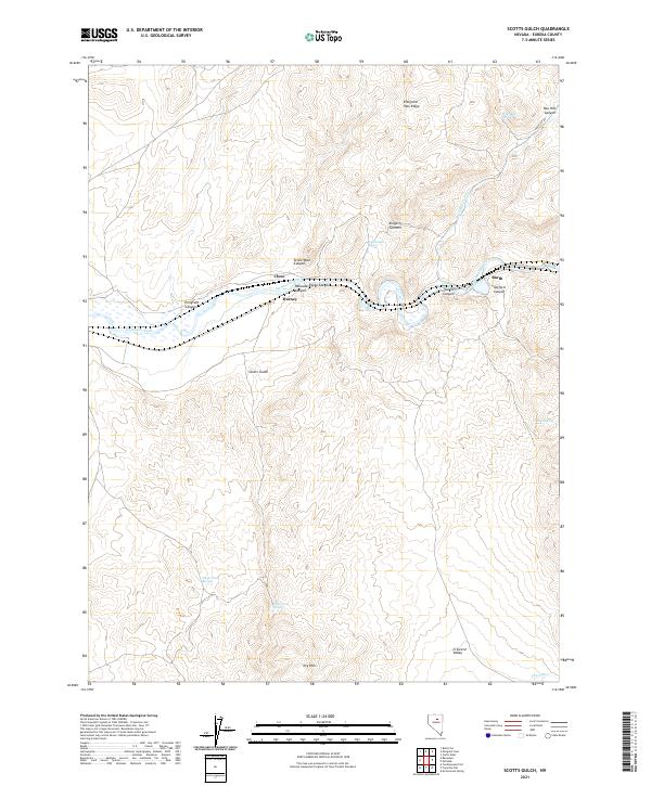 Scotts Gulch 2021 topographic map thumbnail