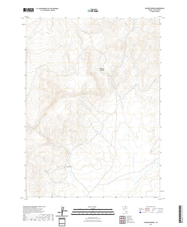 Scraper Springs topographic map thumbnail
