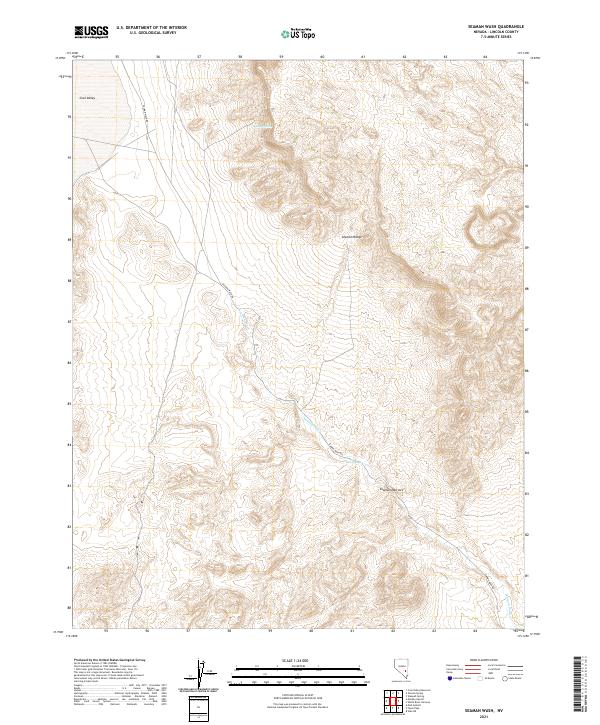 Seaman Wash topographic map thumbnail