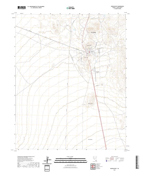 Searchlight 2021 topographic map thumbnail