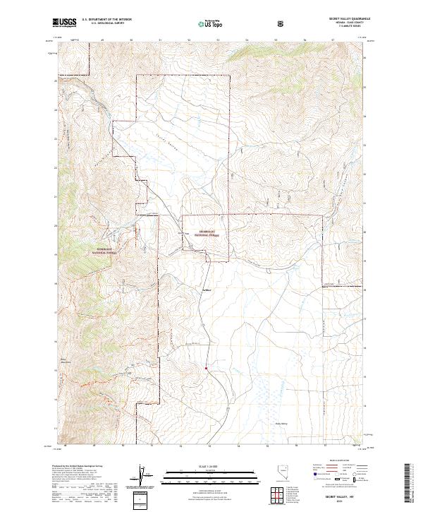 Secret Valley 2021 topographic map thumbnail