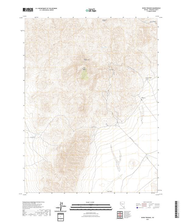 Seven Troughs 2021 topographic map thumbnail