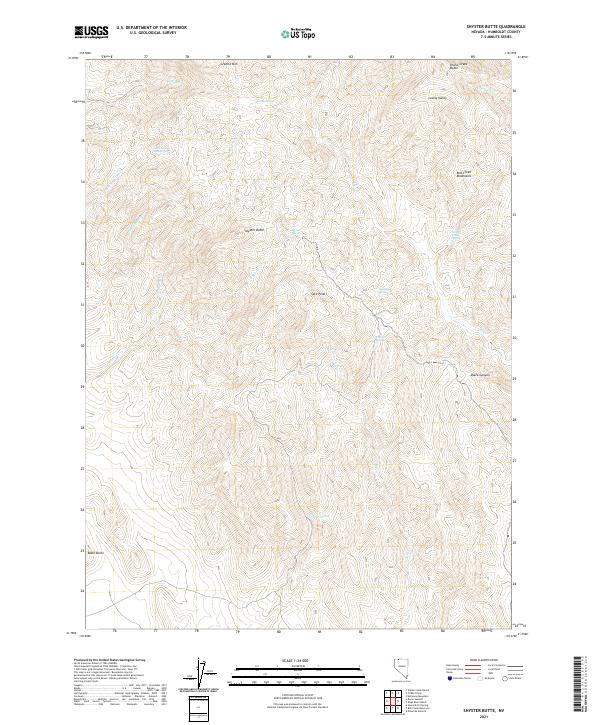 Shyster Butte topographic map thumbnail
