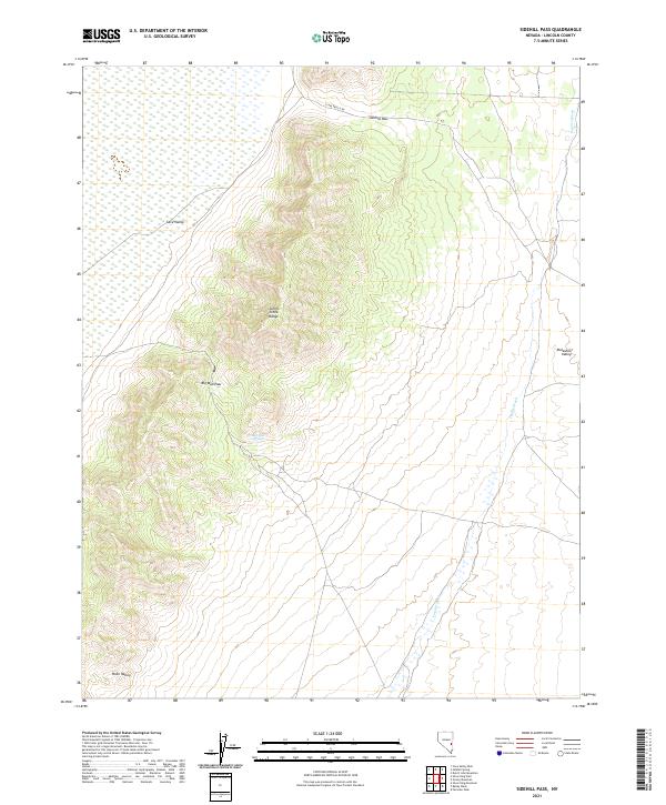 Sidehill Pass 2021 topographic map thumbnail